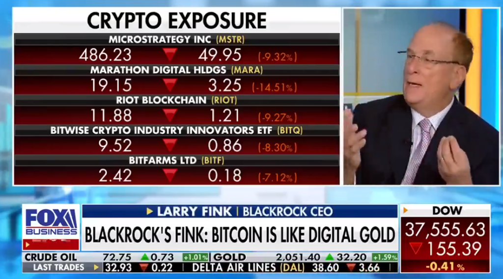 BlackRock: Bitcoin es una excelente reserva de valor a largo plazo.