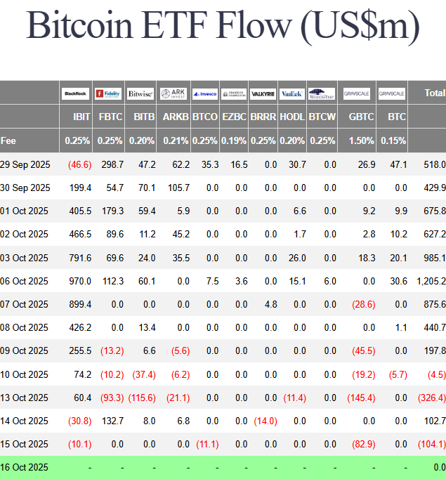 Los ETF de Bitcoin se suman al pesado ambiente de pesimismo.
